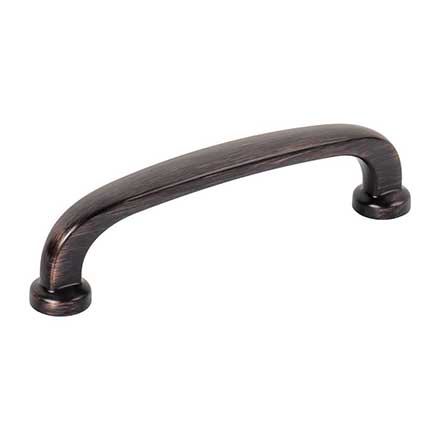 Jeffrey Alexander [410-96DBAC] Die Cast Zinc Cabinet Pull Handle - Standard Sized - Weser Series - Brushed Oil Rubbed Bronze Finish - 96mm C/C - 4 3/8" L