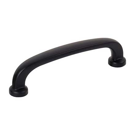 Jeffrey Alexander [410-96MB] Die Cast Zinc Cabinet Pull Handle - Standard Sized - Weser Series - Matte Black Finish - 96mm C/C - 4 3/8" L