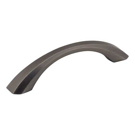 Jeffrey Alexander [678-96BNBDL] Die Cast Zinc Cabinet Pull Handle - Standard Sized - Wheeler Series - Brushed Pewter Finish - 96mm C/C - 5&quot; L
