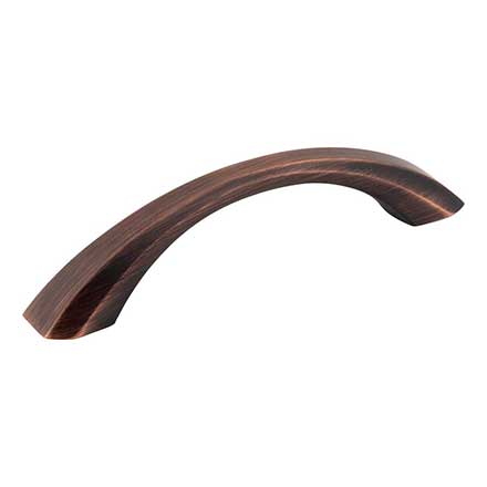 Jeffrey Alexander [678-96DBAC] Die Cast Zinc Cabinet Pull Handle - Standard Sized - Wheeler Series - Brushed Oil Rubbed Bronze Finish - 96mm C/C - 5&quot; L