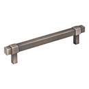 Jeffrey Alexander [293-128BNBDL] Die Cast Zinc Cabinet Pull Handle - Oversized - Zane Series - Brushed Pewter Finish - 128mm C/C - 6 5/16&quot; L