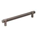 Jeffrey Alexander [293-160BNBDL] Die Cast Zinc Cabinet Pull Handle - Oversized - Zane Series - Brushed Pewter Finish - 160mm C/C - 7 9/16&quot; L