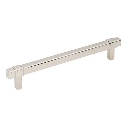 Jeffrey Alexander [293-160NI] Die Cast Zinc Cabinet Pull Handle - Oversized - Zane Series - Polished Nickel Finish - 160mm C/C - 7 9/16" L