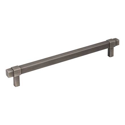 Jeffrey Alexander [293-192BNBDL] Die Cast Zinc Cabinet Pull Handle - Oversized - Zane Series - Brushed Pewter Finish - 192mm C/C - 8 3/16&quot; L