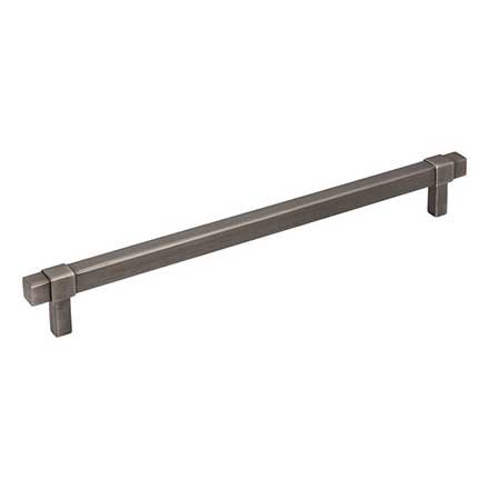 Jeffrey Alexander [293-224BNBDL] Die Cast Zinc Cabinet Pull Handle - Oversized - Zane Series - Brushed Pewter Finish - 224mm C/C - 10 1/16" L