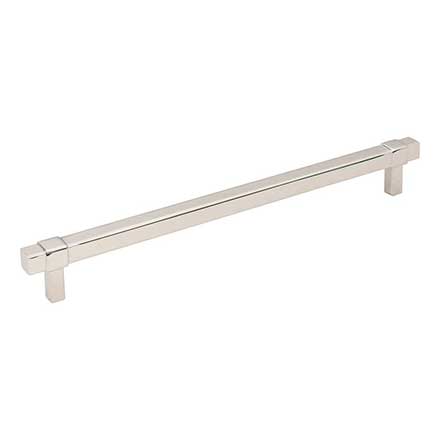 Jeffrey Alexander [293-224NI] Die Cast Zinc Cabinet Pull Handle - Oversized - Zane Series - Polished Nickel Finish - 224mm C/C - 10 1/16" L
