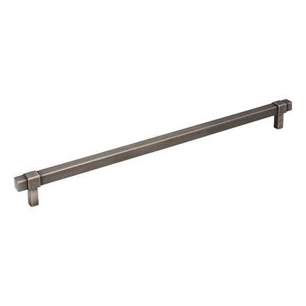 Jeffrey Alexander [293-305BNBDL] Die Cast Zinc Cabinet Pull Handle - Oversized - Zane Series - Brushed Pewter Finish - 305mm C/C - 13 1/4&quot; L