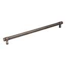 Jeffrey Alexander [293-305BNBDL] Die Cast Zinc Cabinet Pull Handle - Oversized - Zane Series - Brushed Pewter Finish - 305mm C/C - 13 1/4&quot; L