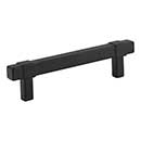 Jeffrey Alexander [293-96MB] Die Cast Zinc Cabinet Pull Handle - Standard Sized - Zane Series - Matte Black Finish - 96mm C/C - 5 1/16&quot; L