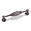 Jeffrey Alexander [749-128B-DBAC] Die Cast Zinc Cabinet Pull Handle - Tuscany Series - Oversized - Brushed Oil Rubbed Bronze Finish - 128mm C/C - 5 15/16" L