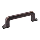 Jeffrey Alexander [839-3DBAC] Die Cast Zinc Cabinet Pull Handle - Standard Sized - Callie Series - Brushed Oil Rubbed Bronze Finish - 3" C/C - 4 3/16" L