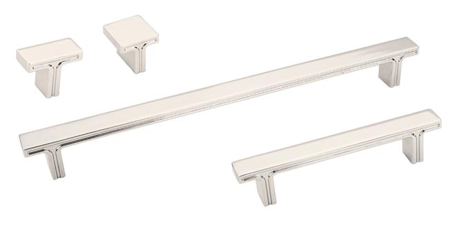 Jeffrey Alexander Anwick Series Decorative Hardware - Polished Nickel Finish