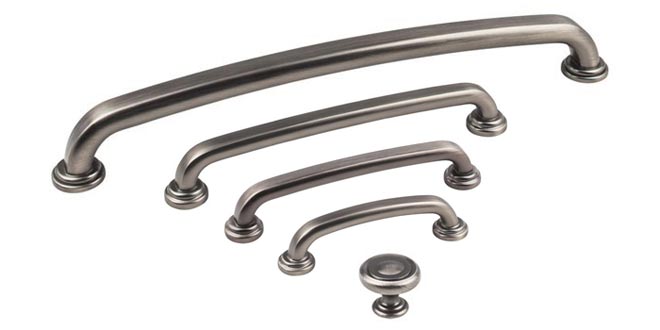 Jeffrey Alexander Brushed Pewter Finish Bremen 1 Series Decorative Hardware