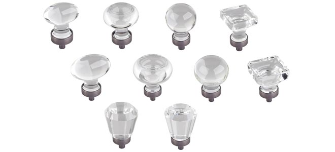 Jeffrey Alexander Harlow Series Decorative Hardware - Brushed Pewter Stem Finish