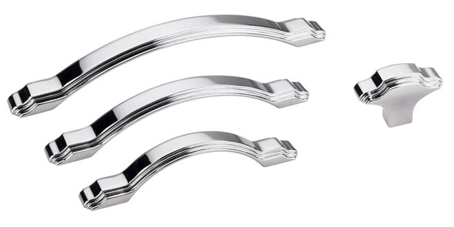 Jeffrey Alexander Maybeck Series Decorative Hardware - Polished Chrome Finish