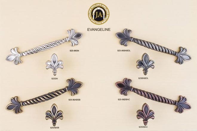 Evangeline Series Jeffrey Alexander Decorative Cabinet Drawer Evangeline Series Jeffrey Alexander Decorative Cabinet Drawer Hardware Collection