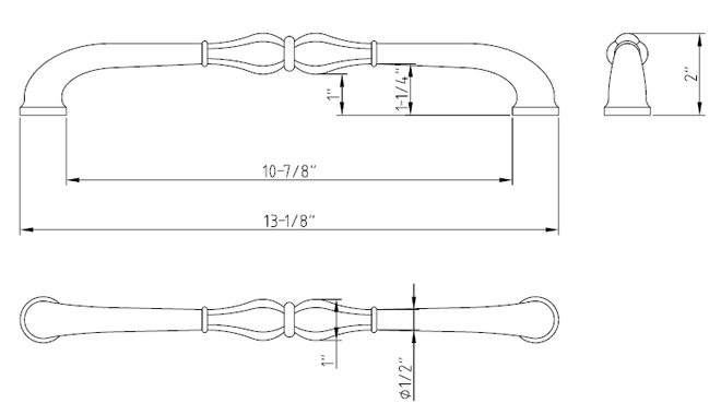 Bella 818-12 Appliance Pull Bella 818-12 Appliance Pull