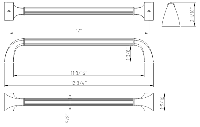 Cordova Z281-12 Appliance Pull