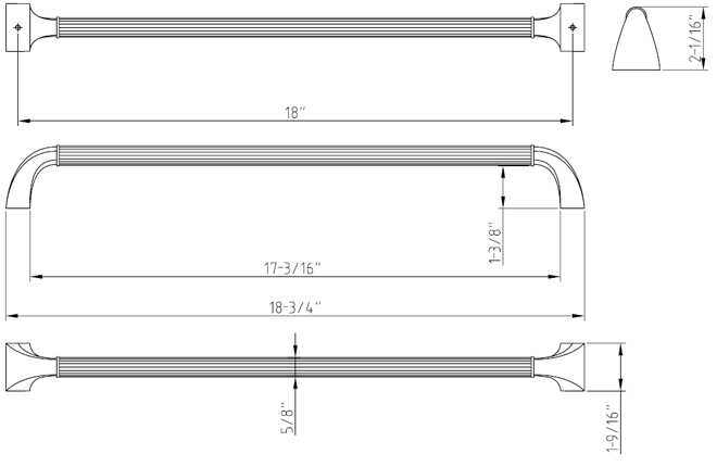 Cordova Z281-18 Appliance Pull