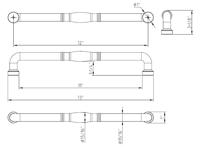 Durham Z290-12 Appliance Pull