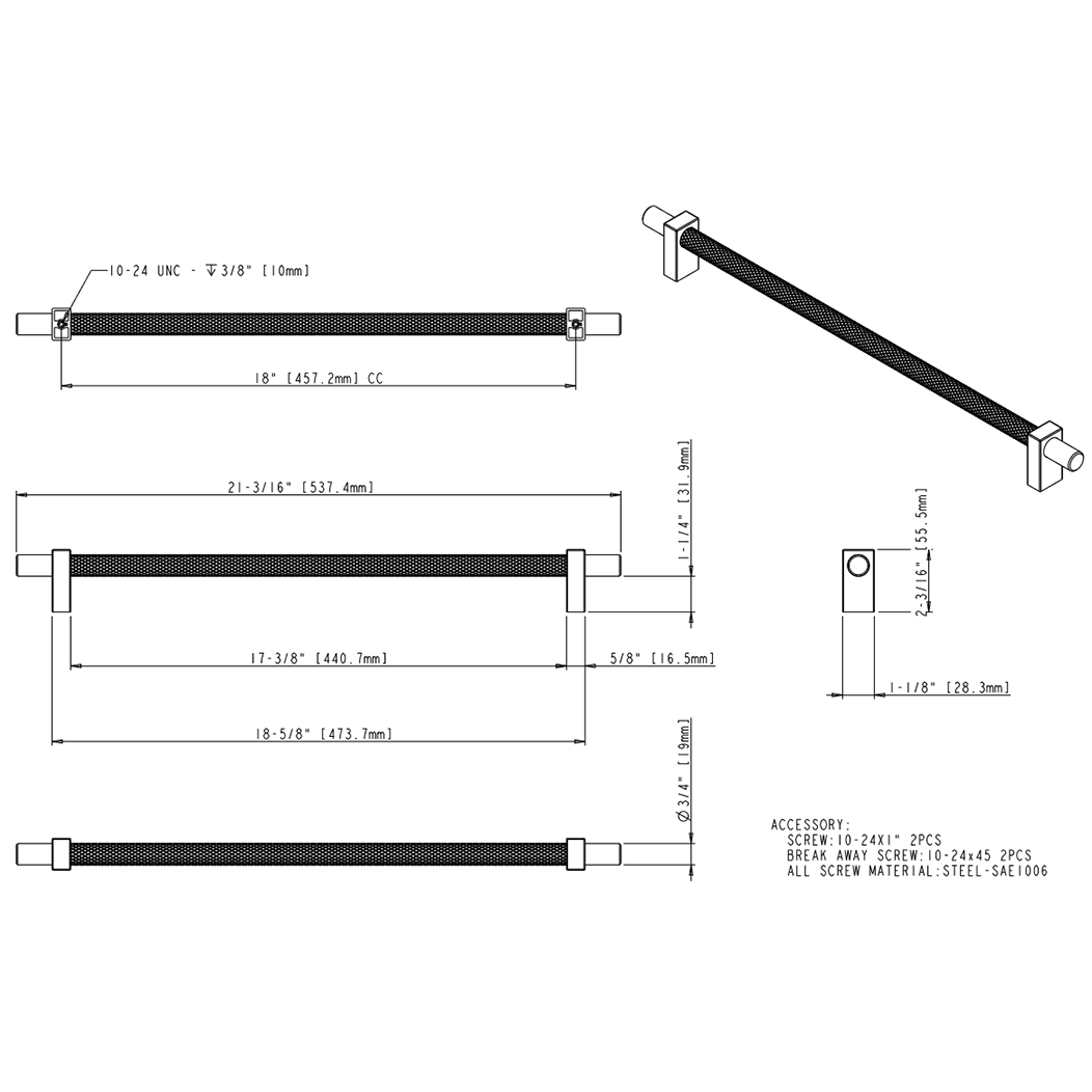 Larkin 3 598-18 Appliance Pull