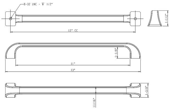 Marlo 972-12 Appliance Pull