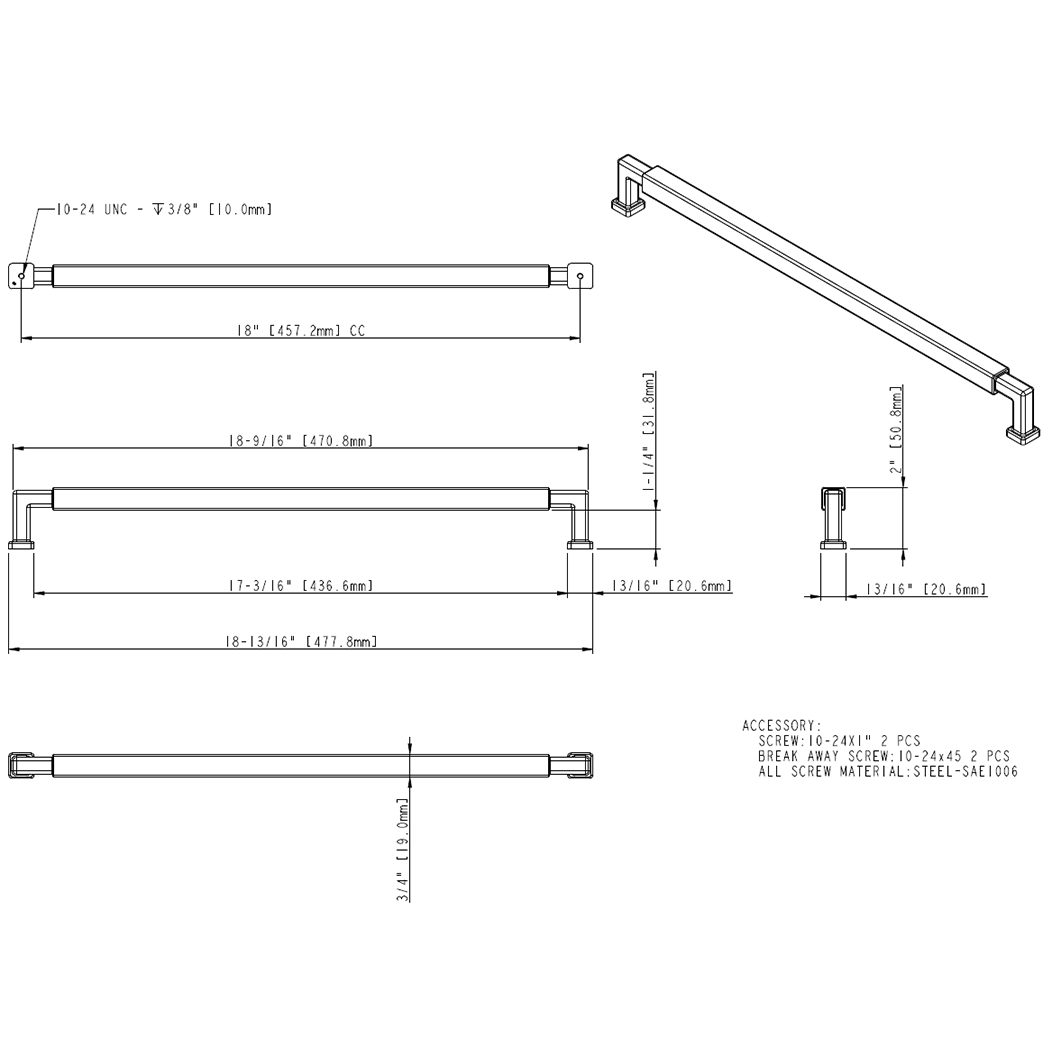 Nash 229-18 Appliance Pull