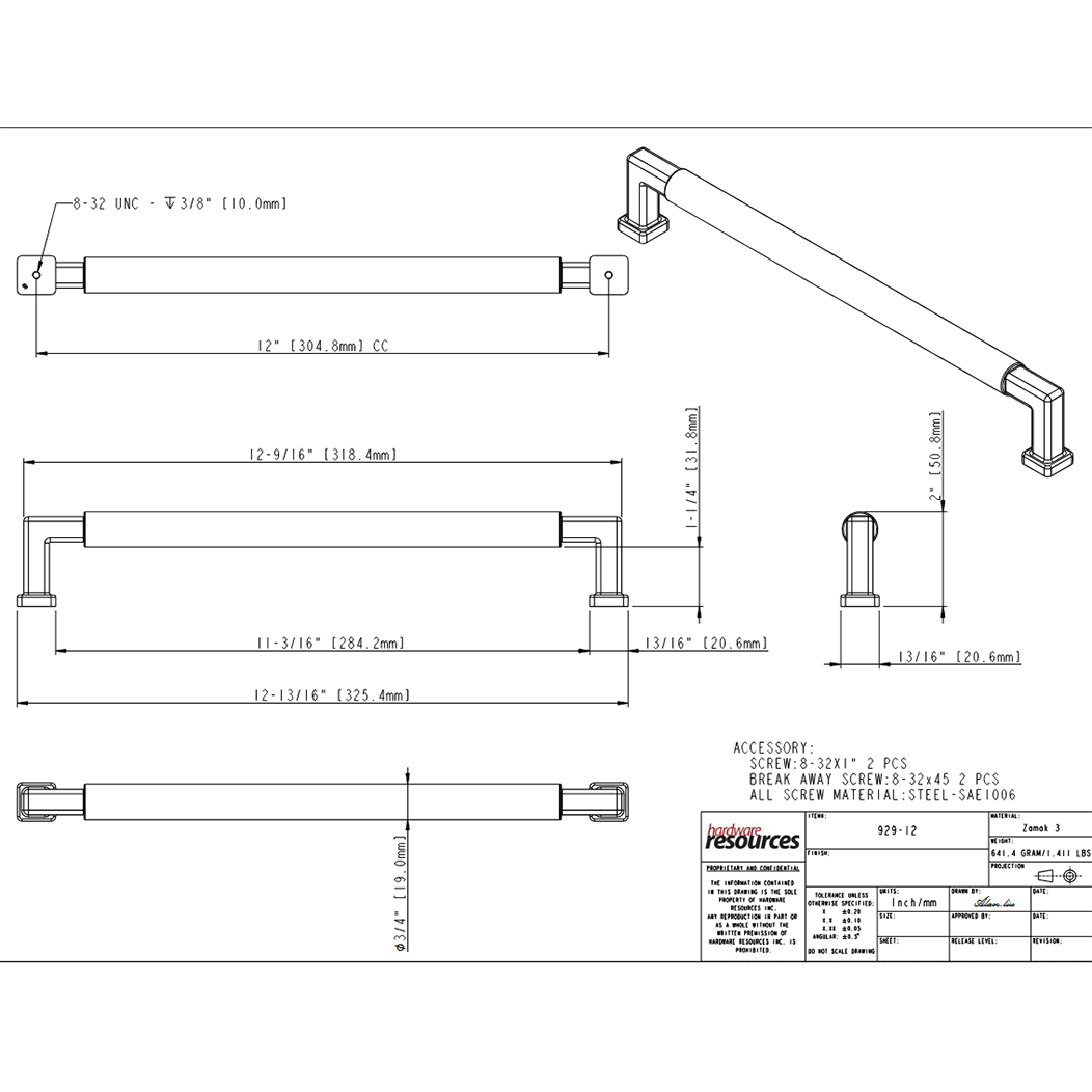 Ogden 929-12 Appliance Pull Ogden 929-12 Appliance Pull