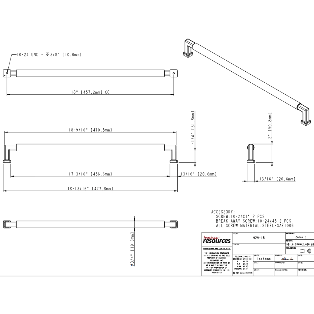 Ogden 929-18 Appliance Pull