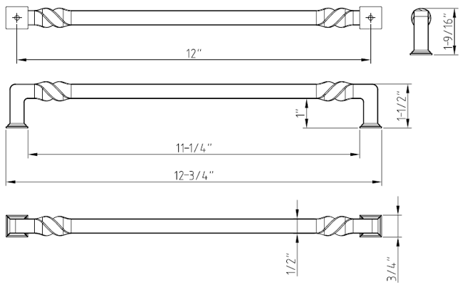 Tahoe 602-12 Appliance Pull