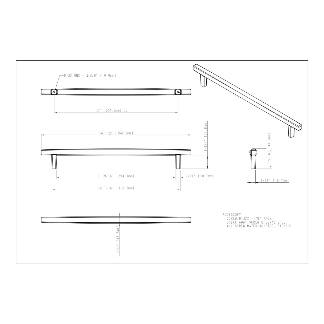 Loxley 905-12 Appliance Pull