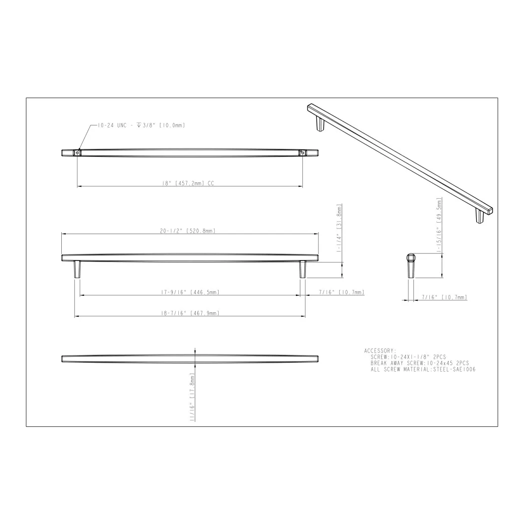 Loxley 905-18 Appliance Pull