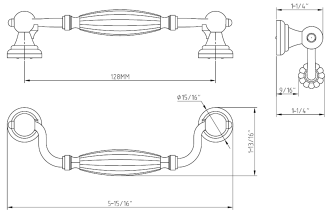 Glenmore 718-128 Drop Pull Glenmore 718-128 Drop Pull