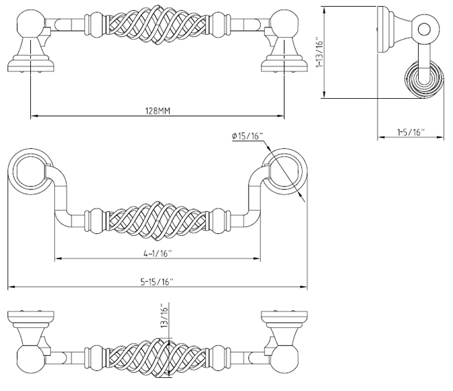 Zurich I350-128 Drop Pull