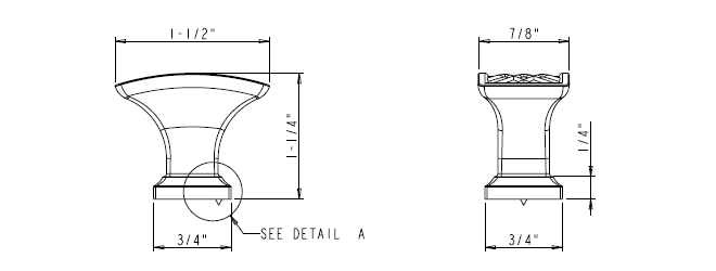 Aberdeen 535L Knob