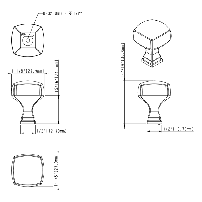 Audrey 278 Knob