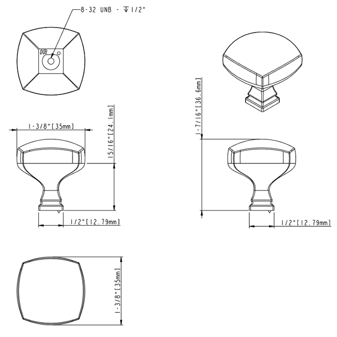 Audrey 278L Knob