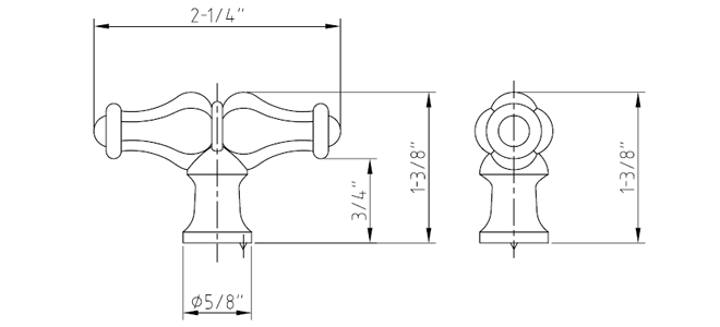 Bella 818L Knob