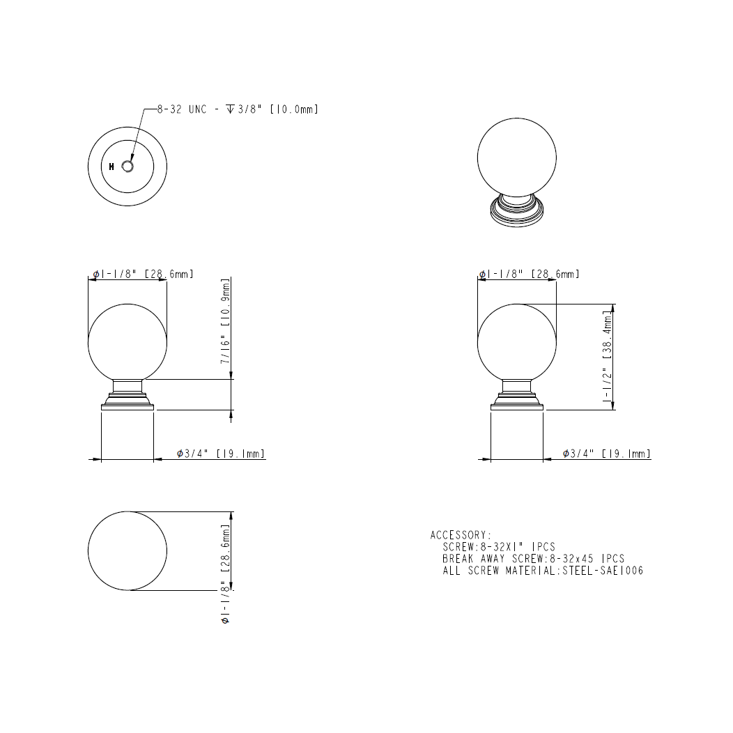Davis 387 Knob