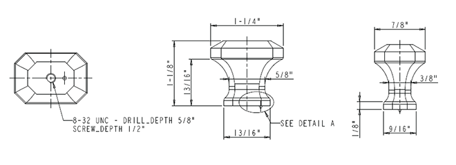 Ella 165 Knob