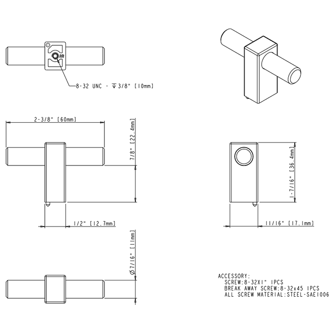 Larkin 1 478T Knob