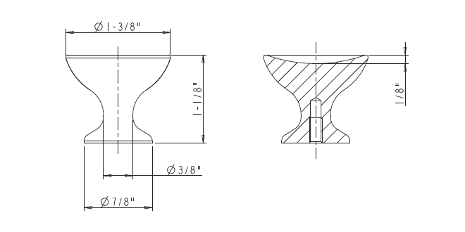 Rae 667L Knob