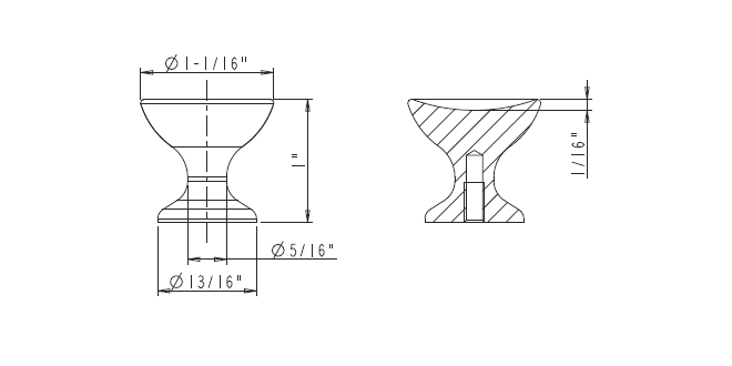 Rae 667 Knob