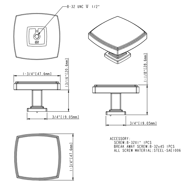 Renzo 141 Knob