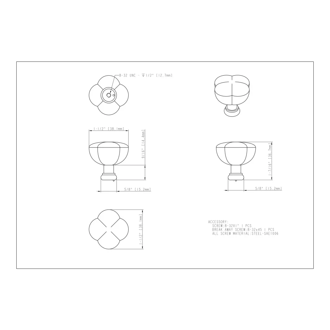 Jeffrey Alexander 686L Knob