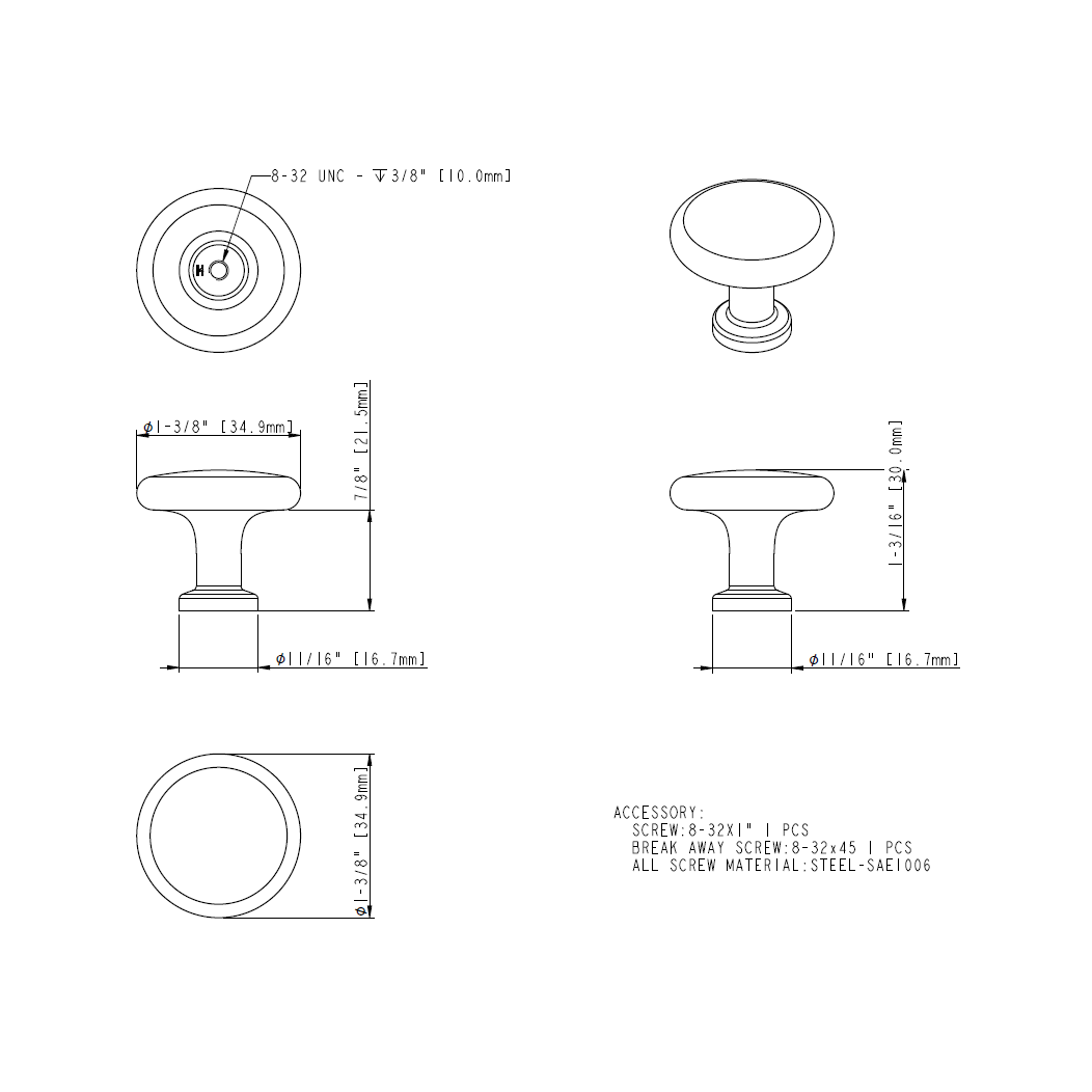 Weser 410 Knob Weser 410 Knob