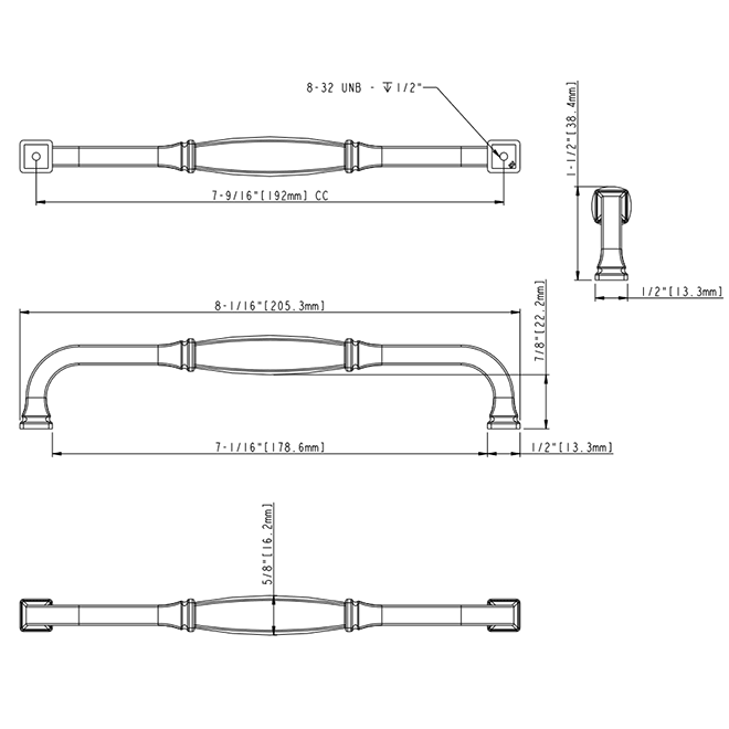 Audrey 278-192 Cabinet Handle