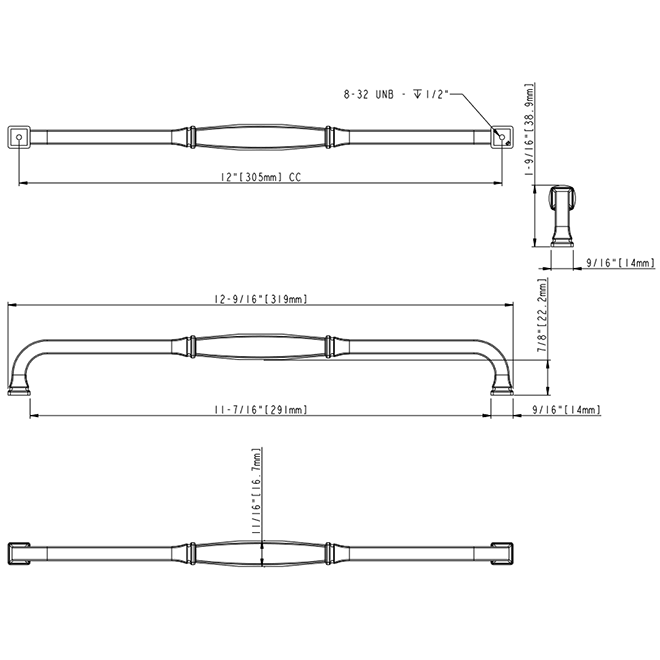 Audrey 278-305 Cabinet Handle