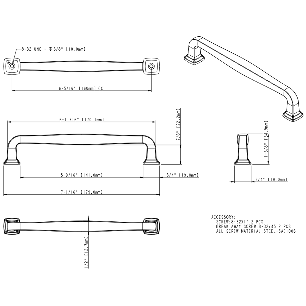 Fontana 782-160 Pull Fontana 782-160 Pull