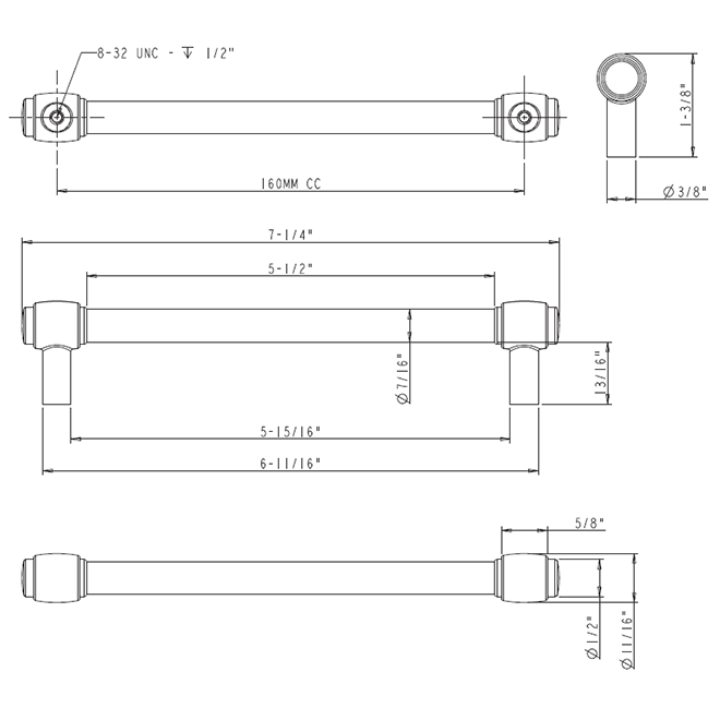 Hayworth 885-160 Pull Hayworth 885-160 Pull